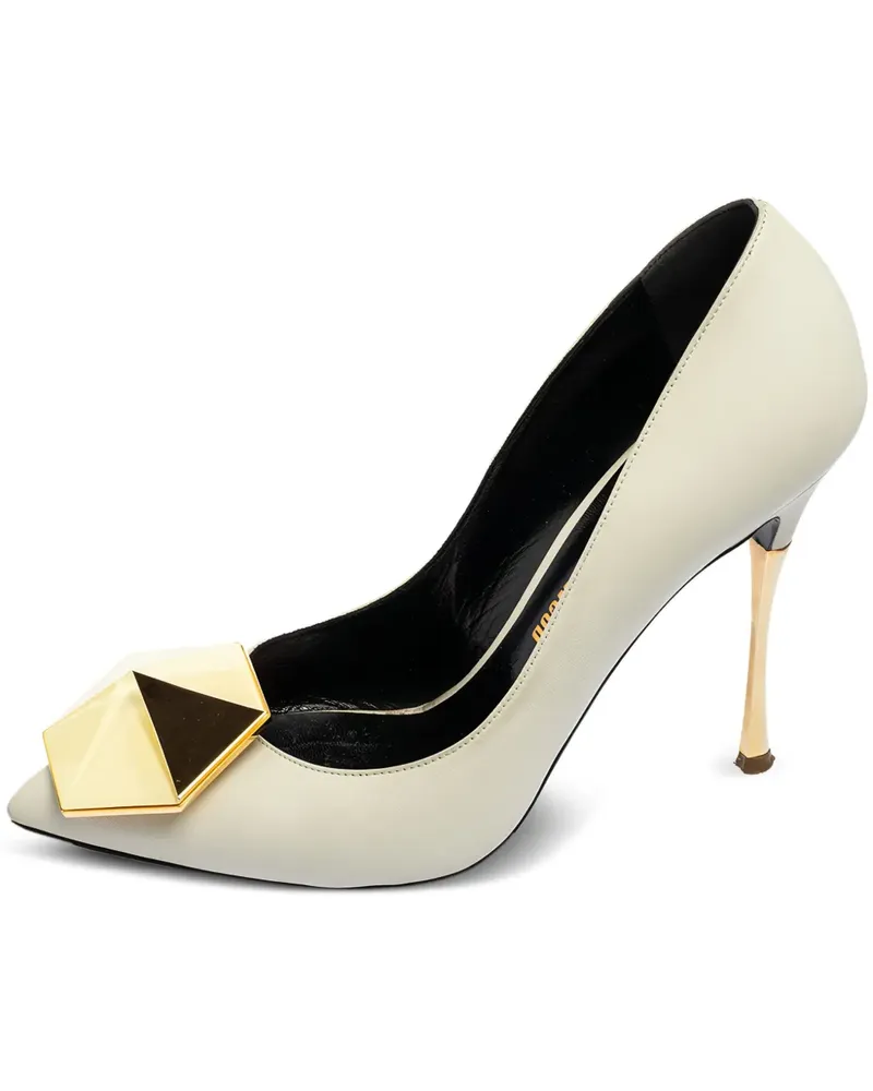 Nicholas Kirkwood Pre-owned Pumps mit Verzierung 110mm - Weiß Weiß