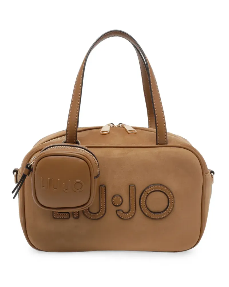 Liu Jo logo-patch tote bag - Nude Nude