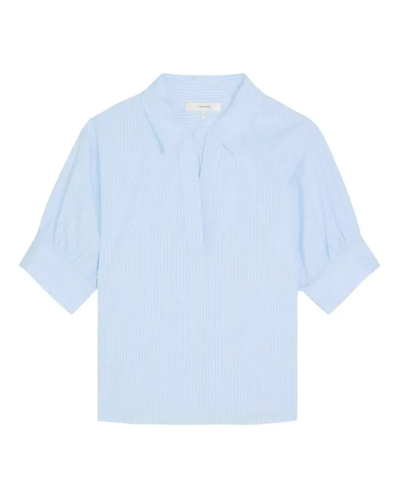 Frame Denim The V-neck Popover top - Blau Blau