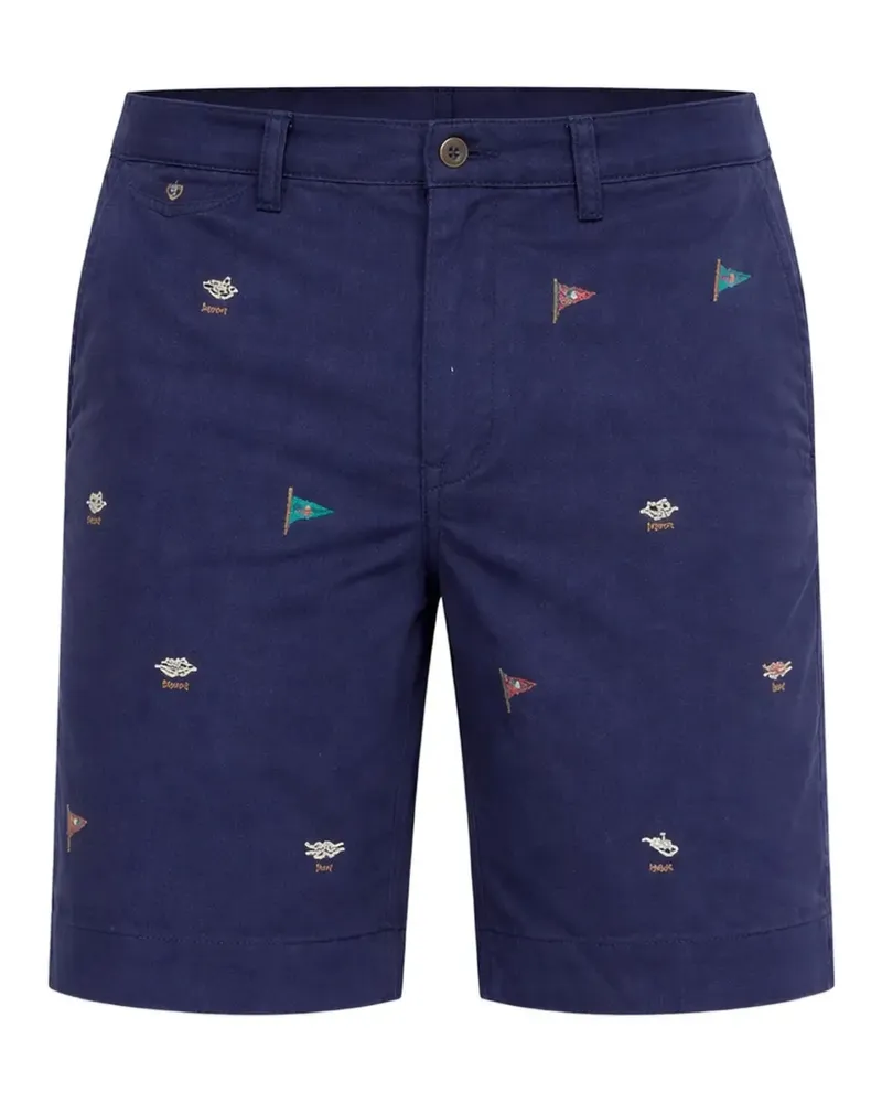 Ralph Lauren embroidered cotton shorts - Blau Blau