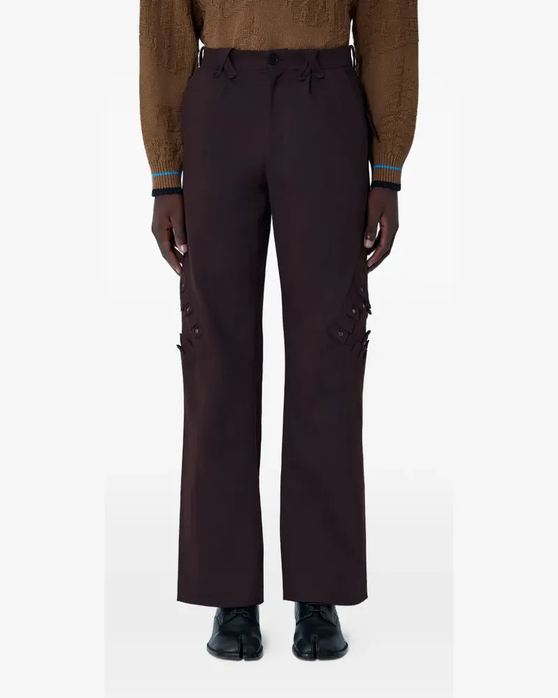 KIKO KOSTADINOV rivet leg trousers - Braun Braun