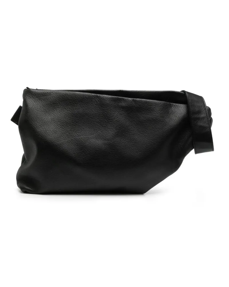 Yohji Yamamoto Gürteltasche aus Leder Schwarz