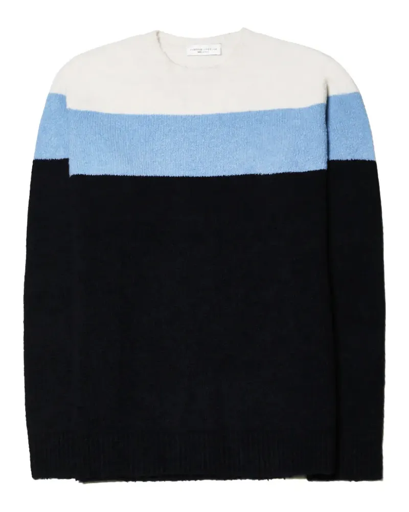 Roberto Collina Pullover in Colour-Block-Optik - Schwarz Schwarz