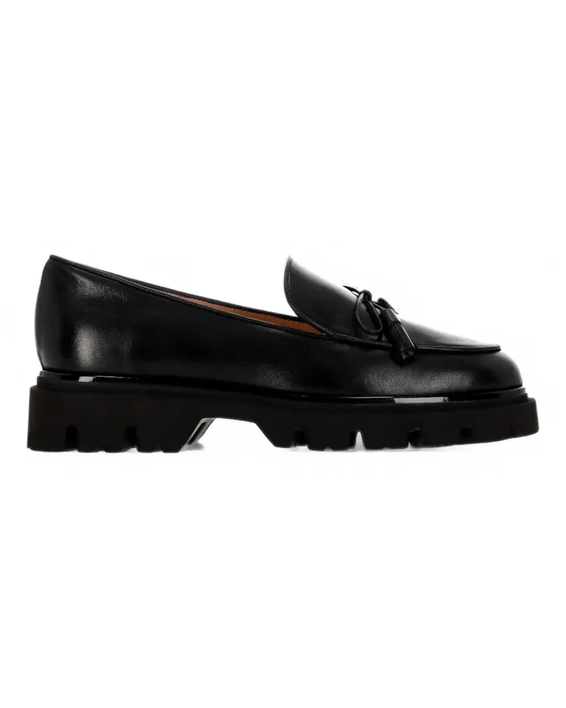 Status tassel-detail leather loafers - Schwarz Schwarz