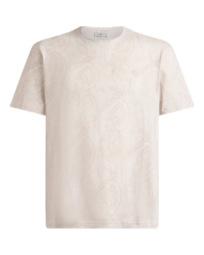 Etro T-Shirt mit Arnika-Motiv - Nude Nude