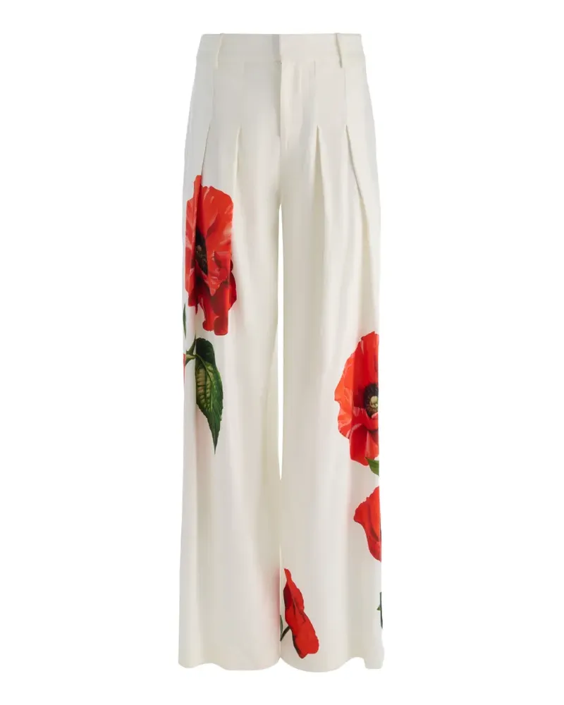 Alice + Olivia Blaire pleated trousers - Weiß Weiß