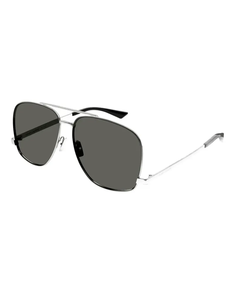 Saint Laurent Leon pilot-frame sunglasses - Silber Silber