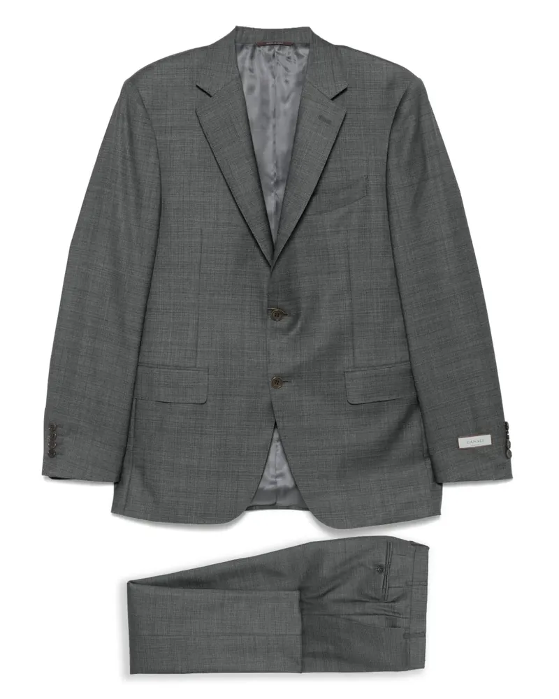 Canali Anzug aus Wolle - Grau Grau