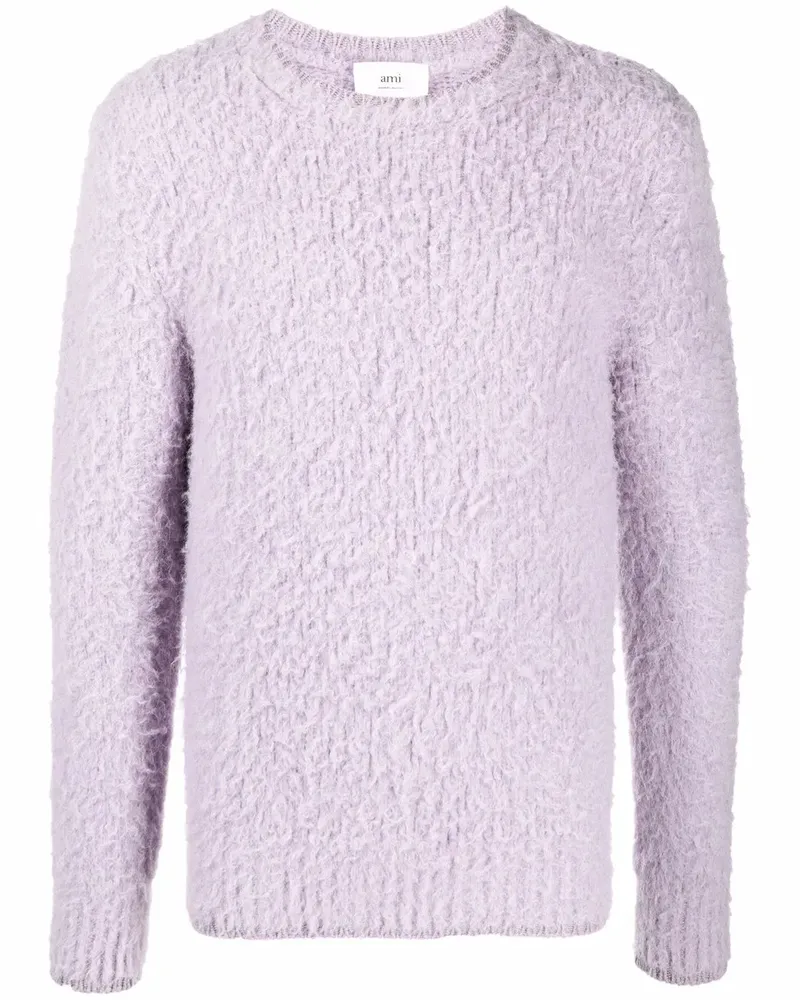 AMI Paris Pullover mit Rundhalsausschnitt - Violett Violett