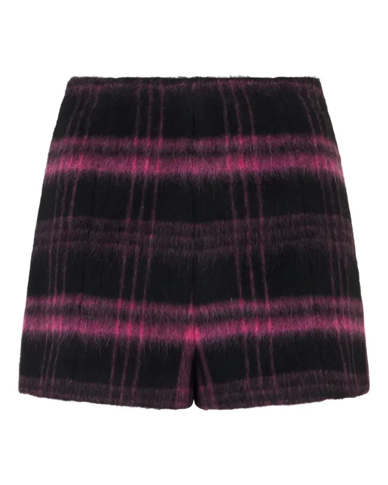 Valentino Garavani Karierte Shorts - Schwarz Schwarz