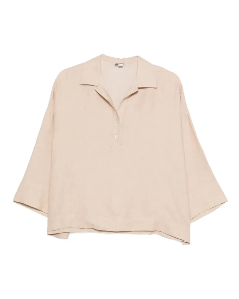 Eleventy Top mit Kragen - Nude Nude