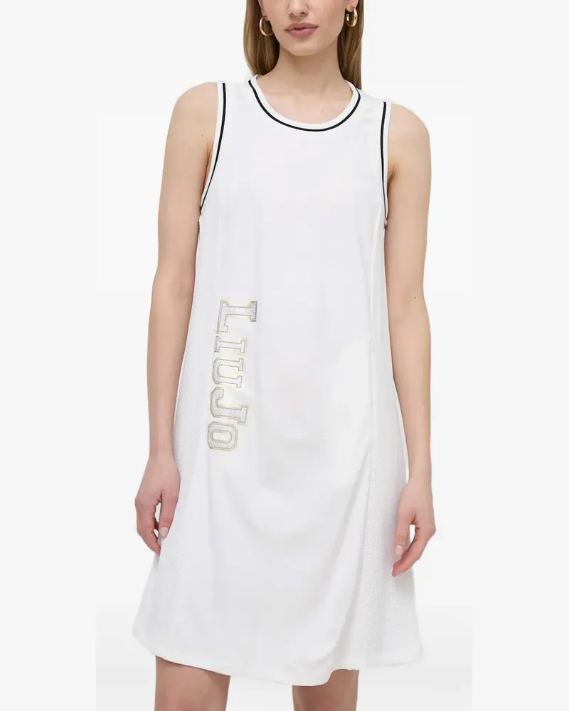 Liu Jo logo trim dress - Weiß Weiß