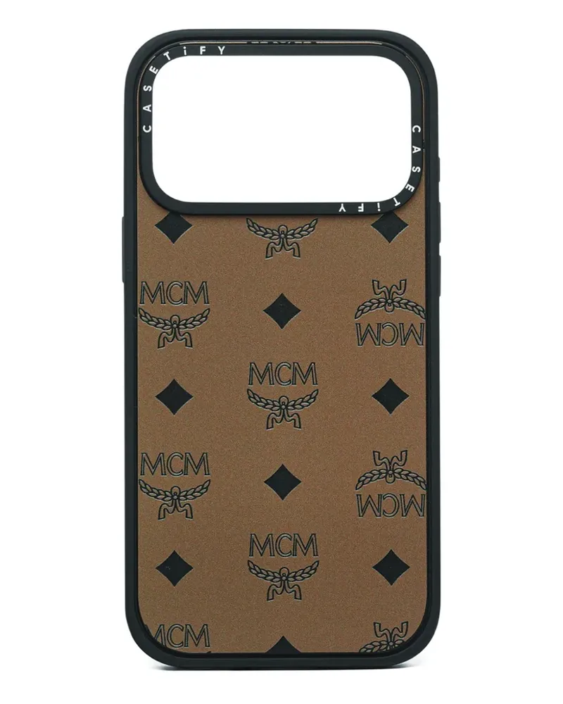 MCM x Casetify iPhone 17 Pro Max-Hülle mit Monogramm - Braun Braun