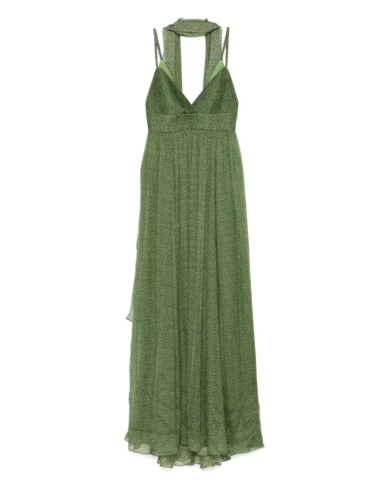 Elie Saab Kleid aus Seide - Grün Grün