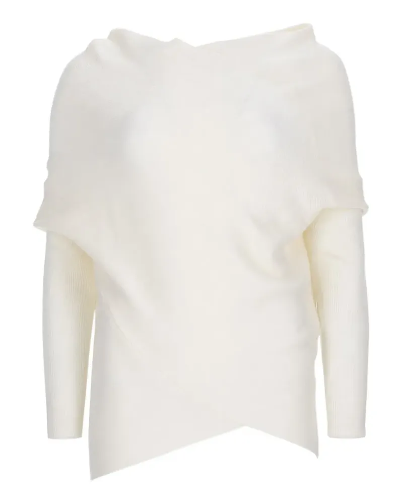 P.A.R.O.S.H. Gewickelter Pullover - Weiß Weiß