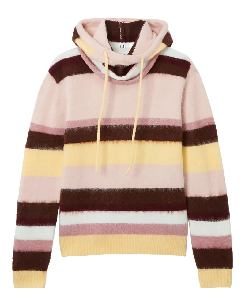 b+ab striped hooded sweater - Rosa Rosa