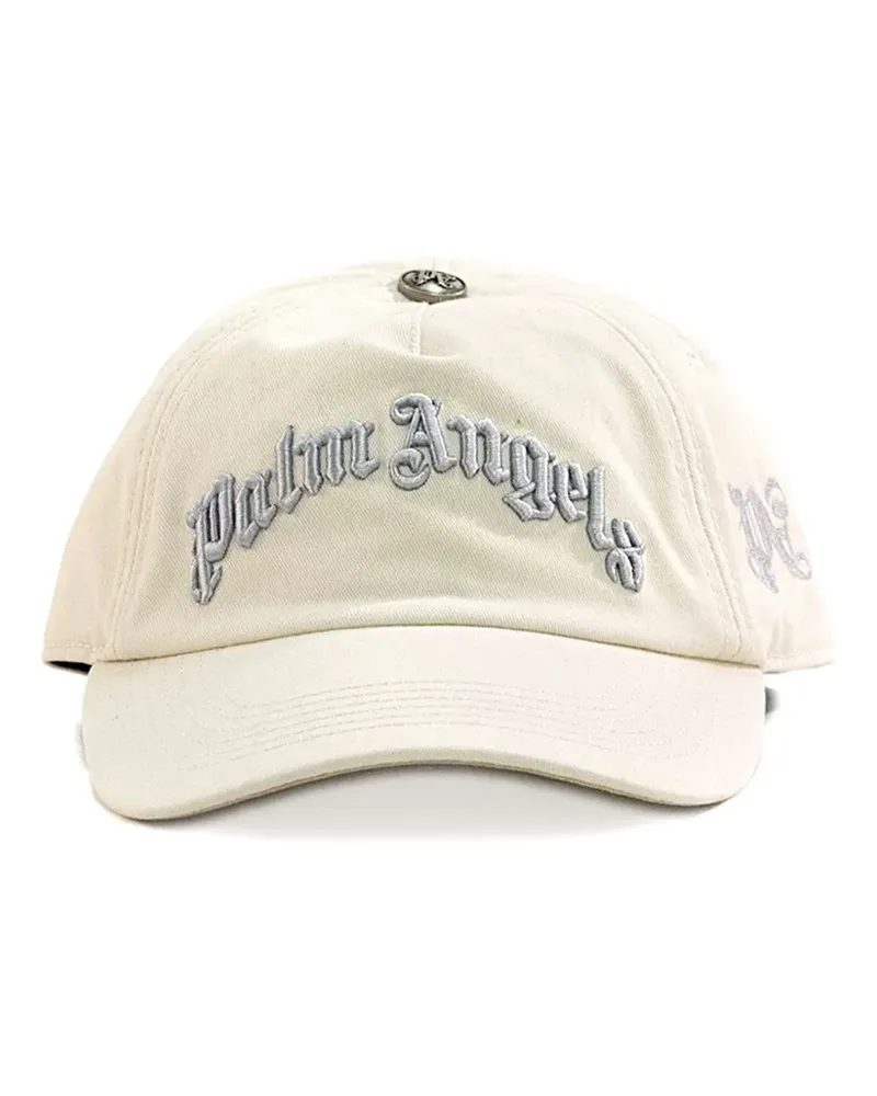 Palm Angels Baseballkappe mit Logo-Stickerei - Weiß Weiß