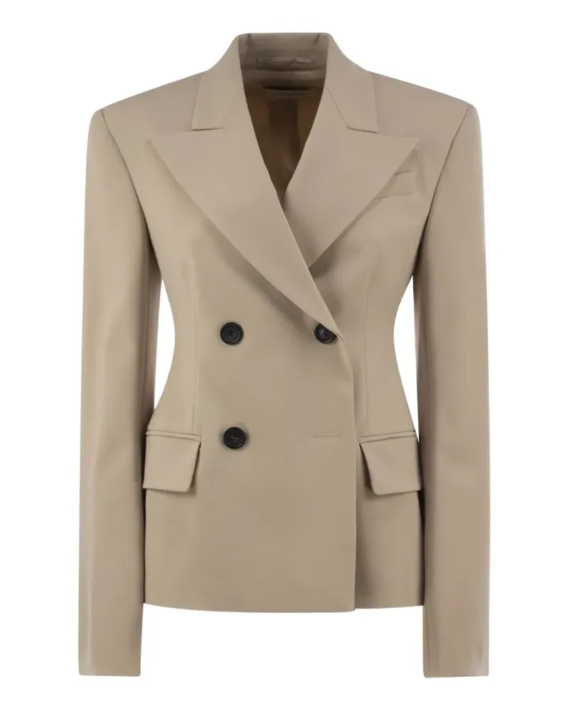 SPORTMAX double-breasted tailored blazer - Nude Nude
