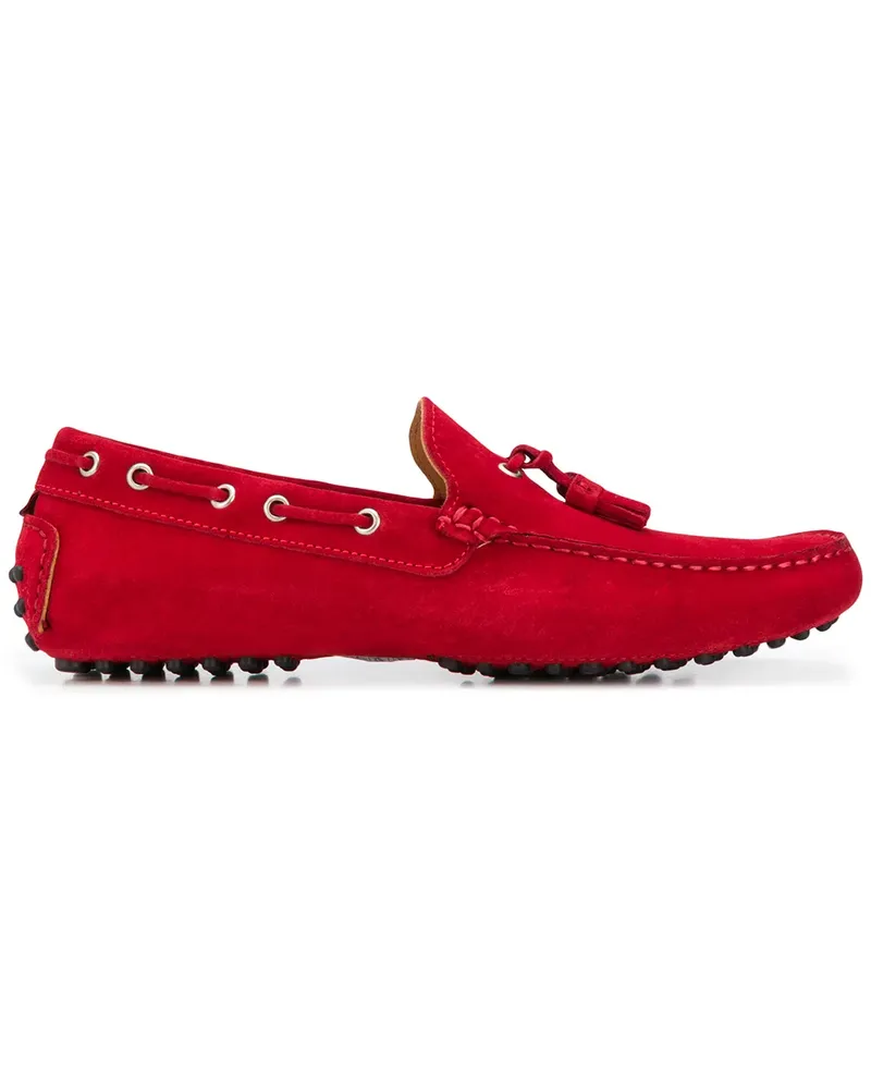 Kiton Loafer mit Quasten - Rot Rot