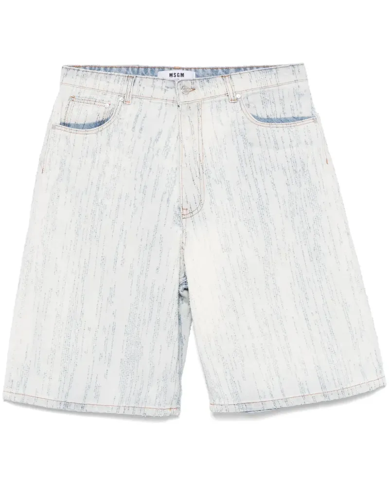 MSGM Klassische Jeans-Bermudas - Blau Blau