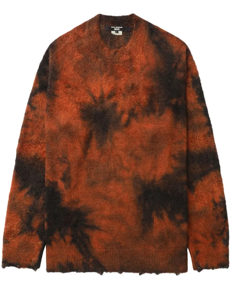 Junya Watanabe Sweatshirt mit Batik-Print - Orange Orange