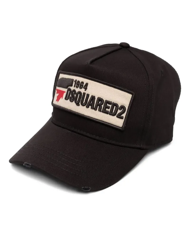 Dsquared2 Baseballkappe mit Logo-Patch - Schwarz Schwarz