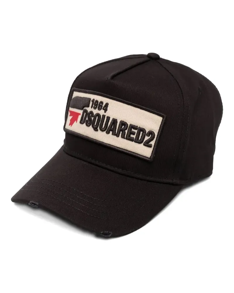 Dsquared2 Baseballkappe mit Logo-Patch - Schwarz Schwarz