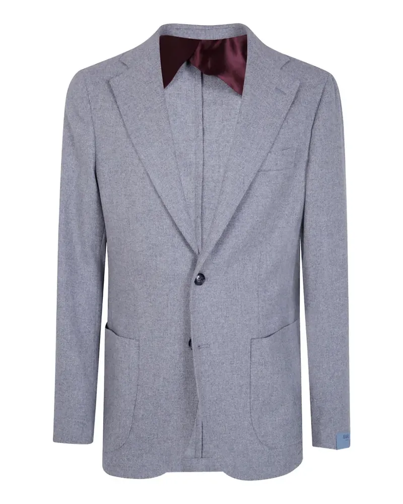BARBA single-breasted wool blazer - Grau Grau
