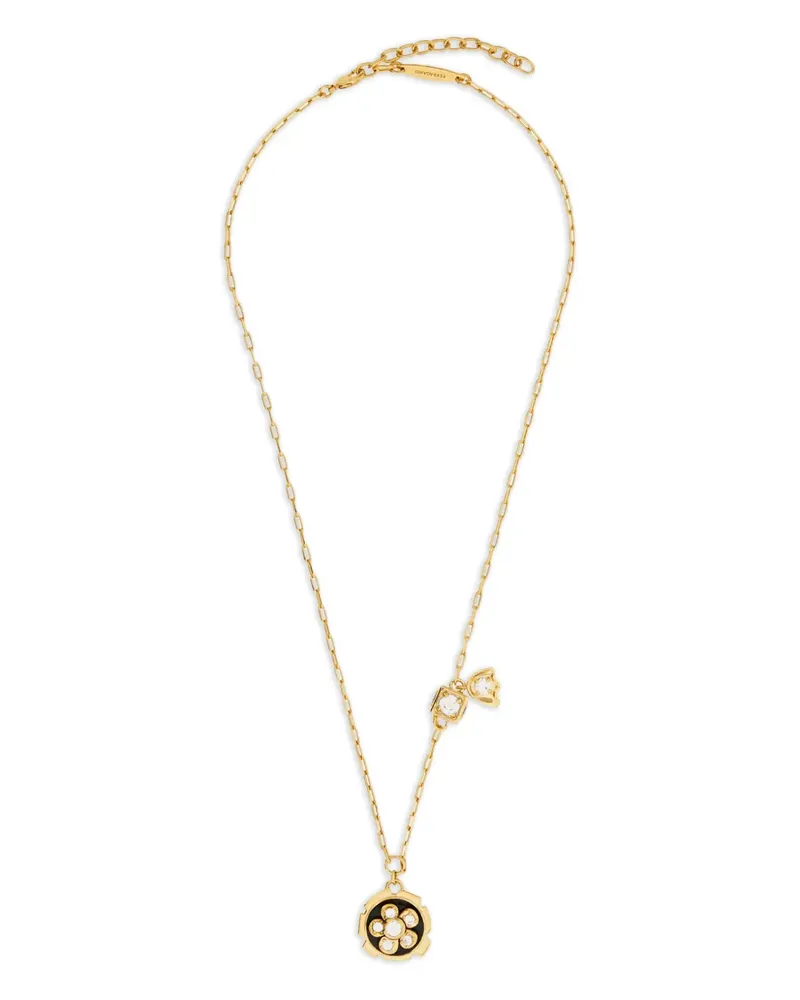 Ferragamo flower pendant necklace - Gold Gold