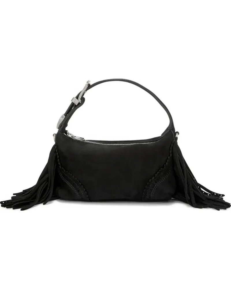 Ermanno Scervino Candy Tote Bag mit Fransen - Schwarz Schwarz