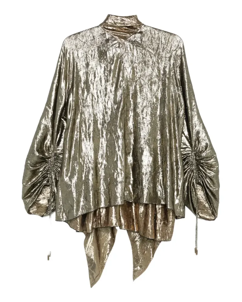 Lanvin button asymmetric top - Gold Gold