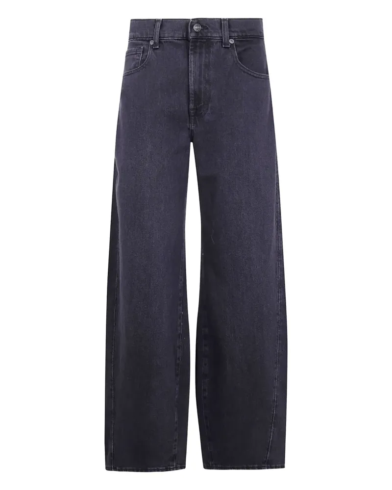 7 for all mankind Twisted Bonnie Mankind Radar Baggy-Jeans - Schwarz Schwarz