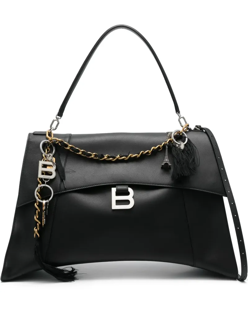 Balenciaga Hourglass Soft Tote Bag - Schwarz Schwarz