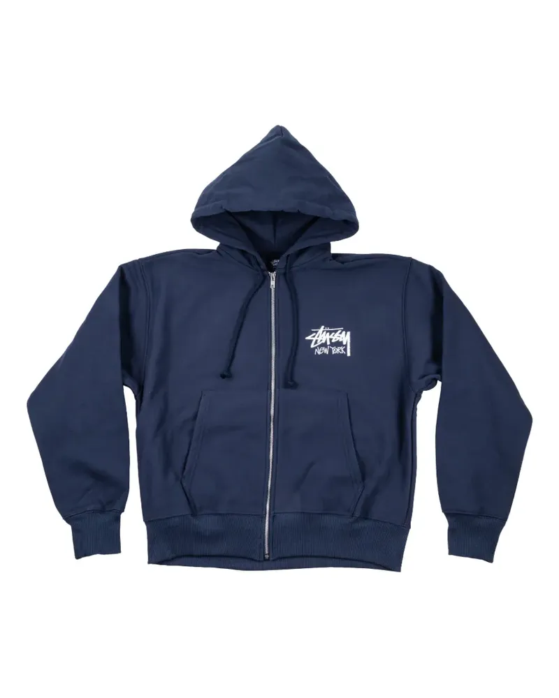 Stüssy zip hoodie - Blau Blau