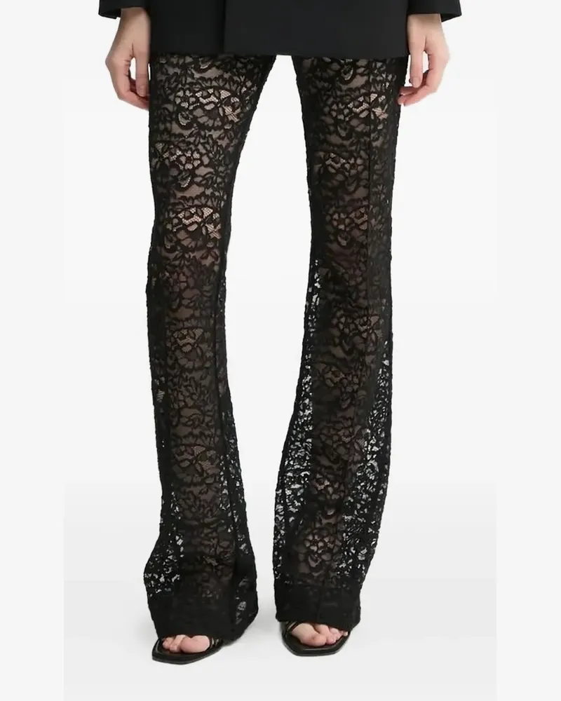 A.L.C. Ausgestellte Spitzenhose - Schwarz Schwarz