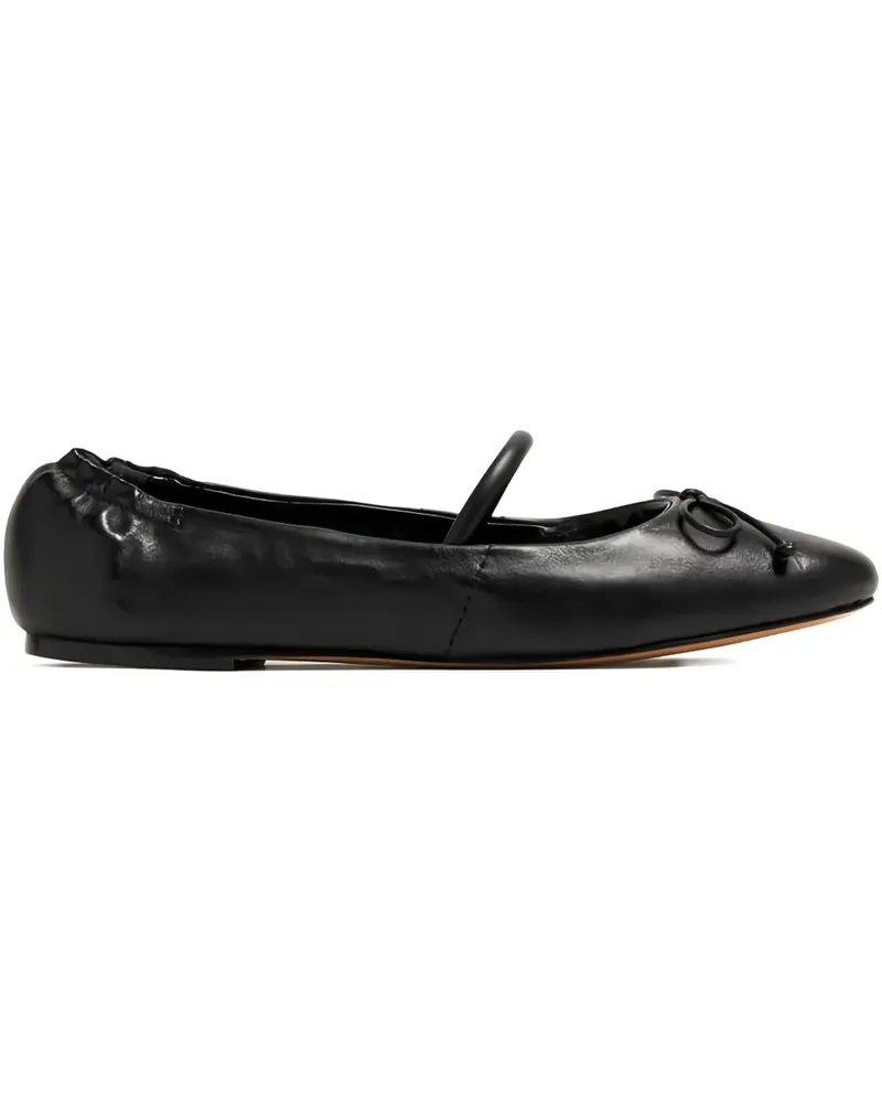 Schutz Fechado Ballerinas mit Schleifendetail - Schwarz Schwarz