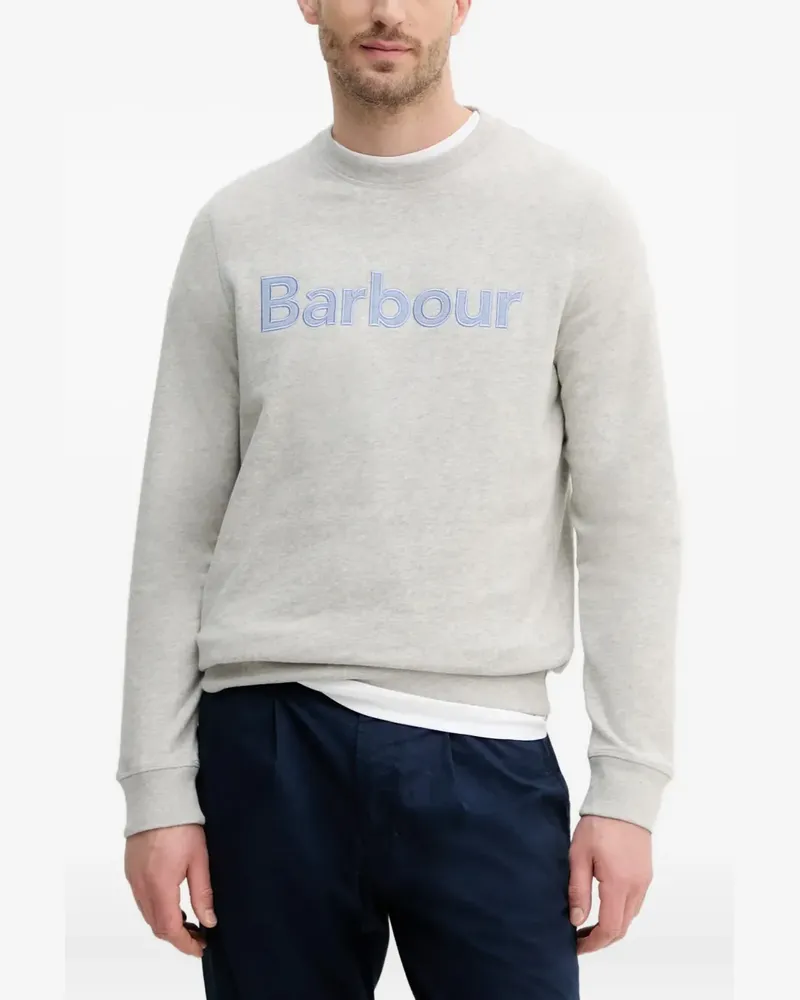 Barbour Sweatshirt mit Logo-Stickerei - Grau Grau