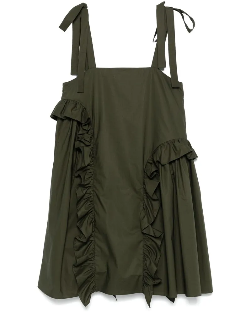 Cecilie Bahnsen Agata Minikleid - Grün Grün