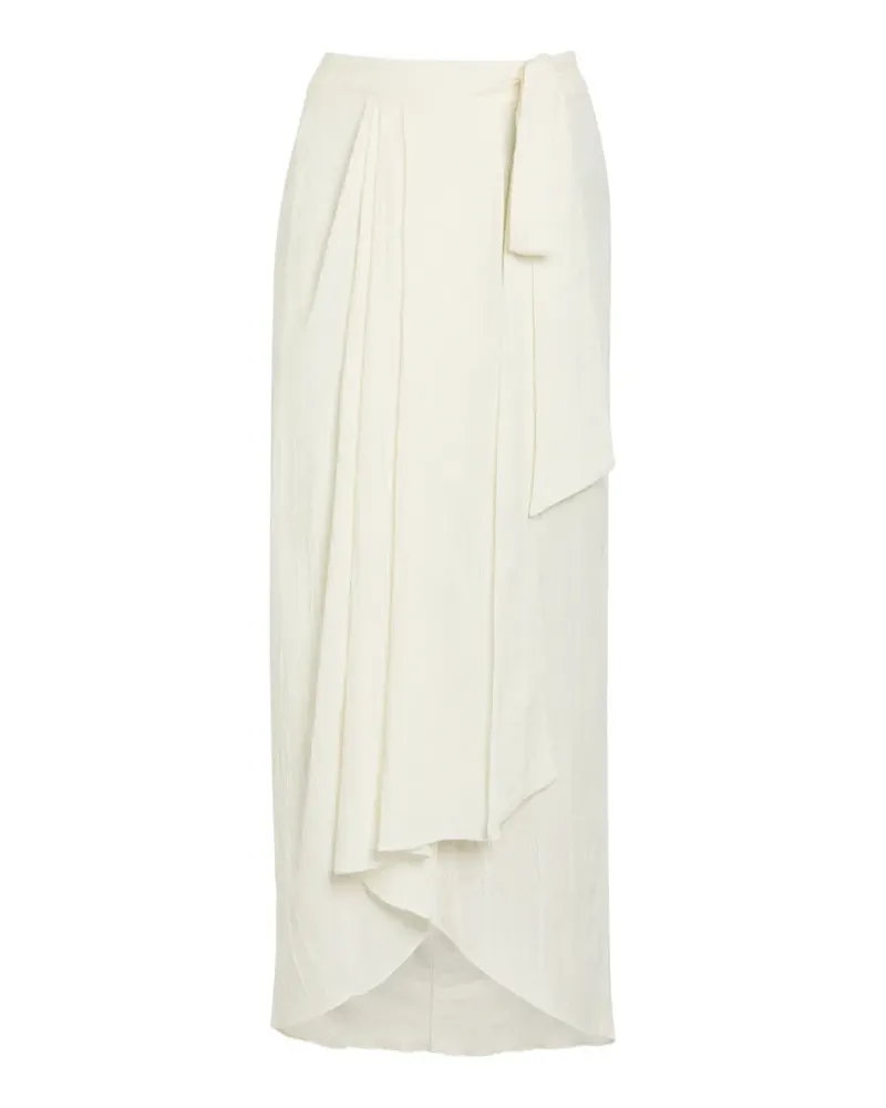 Delos Ayla crinkled wrap skirt - Nude Nude