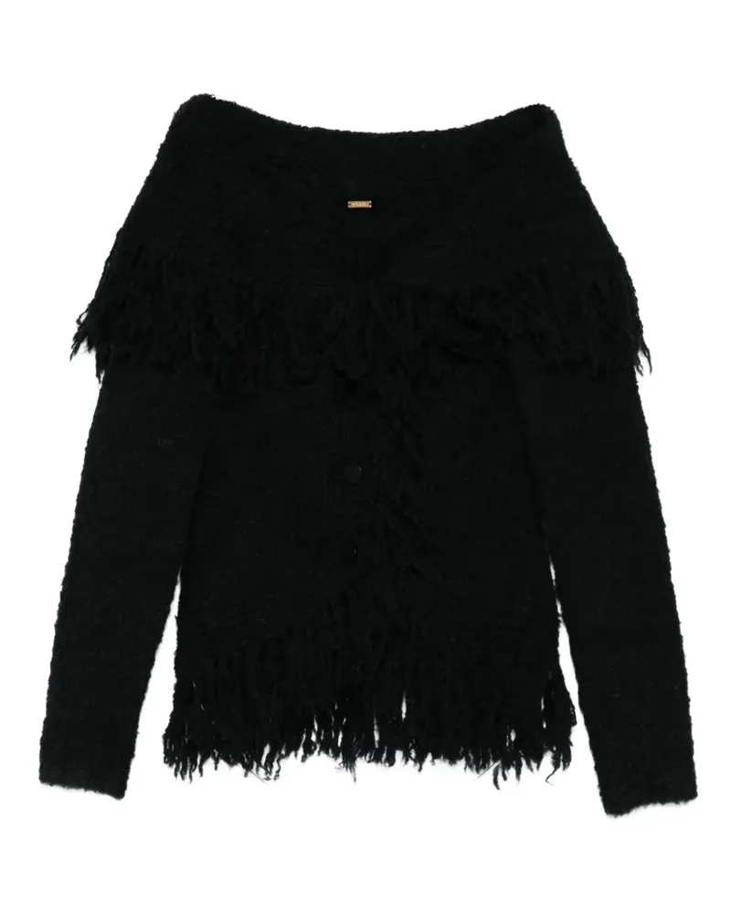 Cult Gaia Michelle Cardigan mit Fransenbesatz - Schwarz Schwarz
