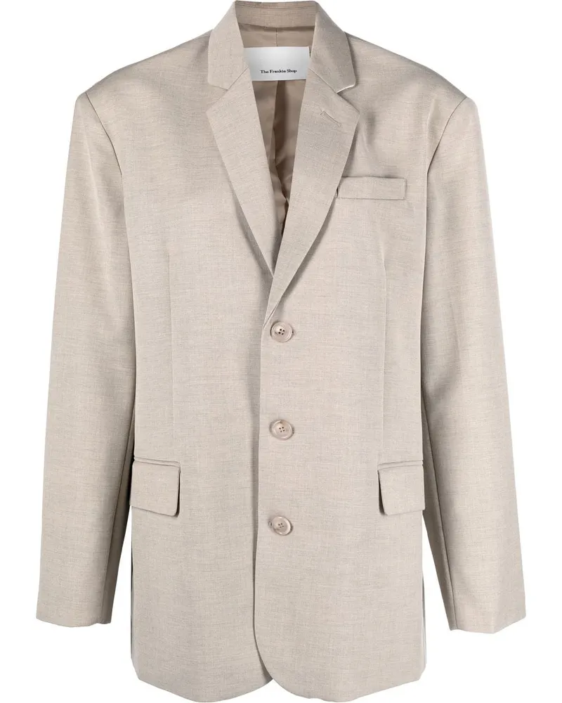 FRANKIE Shop Gelso Oversized-Blazer - Nude Nude