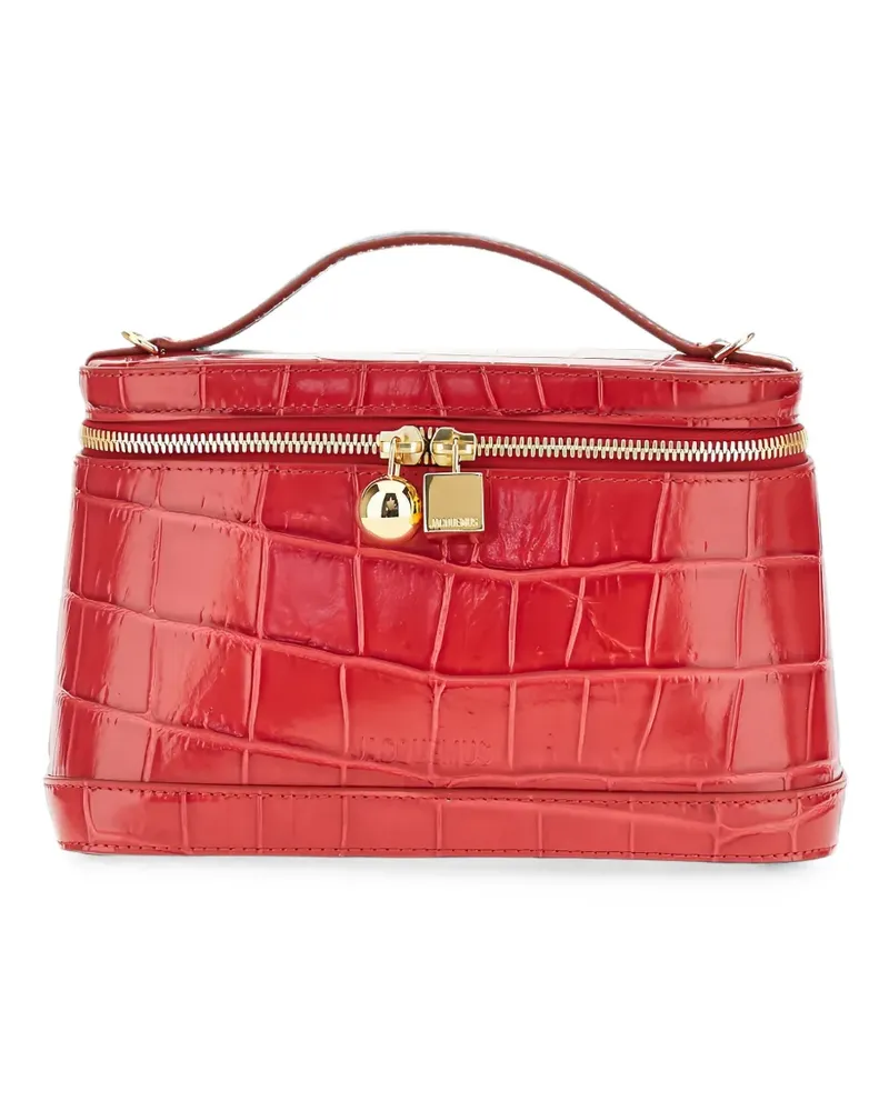 Jacquemus croc-effect leather tote bag - Rot Rot