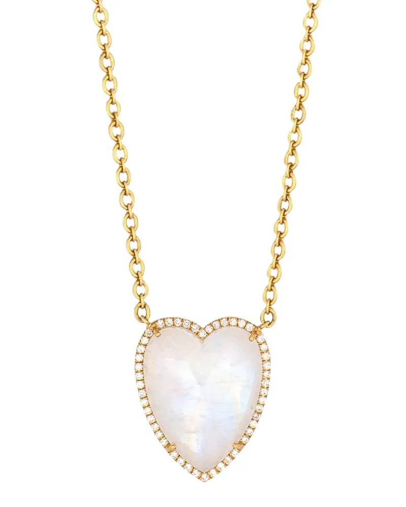 Irene Neuwirth 18kt Love Gelbgoldhalskette mit Mondstein Gold