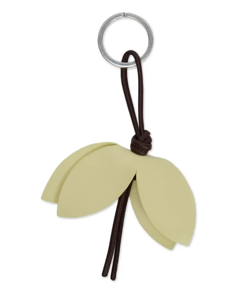 Jil Sander Schlüsselanhänger mit Blütendetail - Gelb Gelb