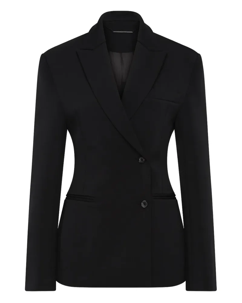 Rachel Gilbert Sergio Blazer mit breitem Revers - Schwarz Schwarz