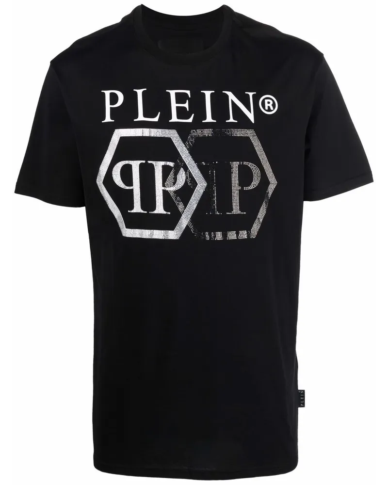 Philipp Plein T-Shirt mit Logo - Schwarz Schwarz