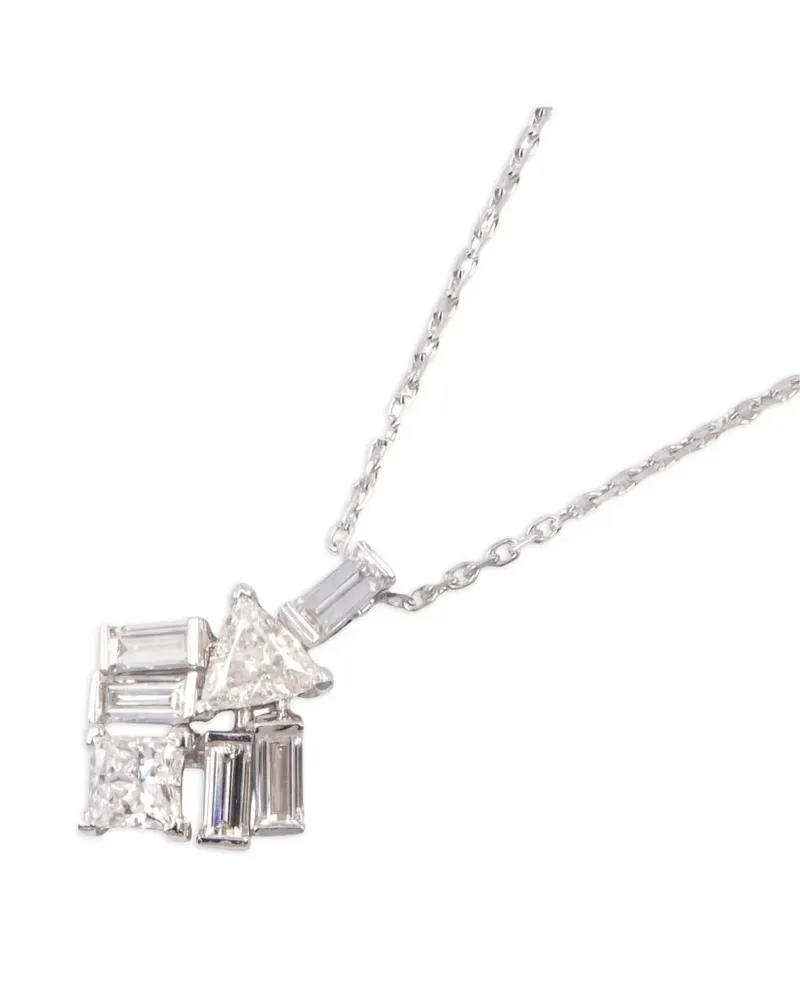 Cartier 2010s Reflection Halskette mit Diamanten - Silber Silber