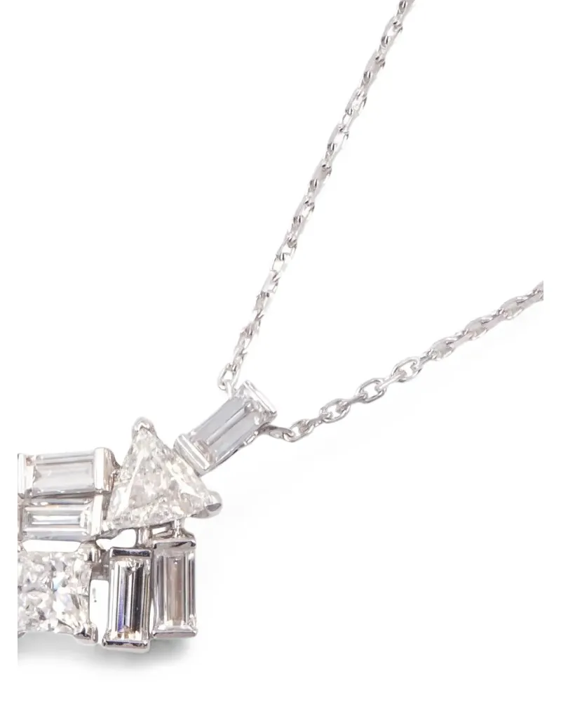 Cartier 2010s Reflection Halskette mit Diamanten - Silber Silber