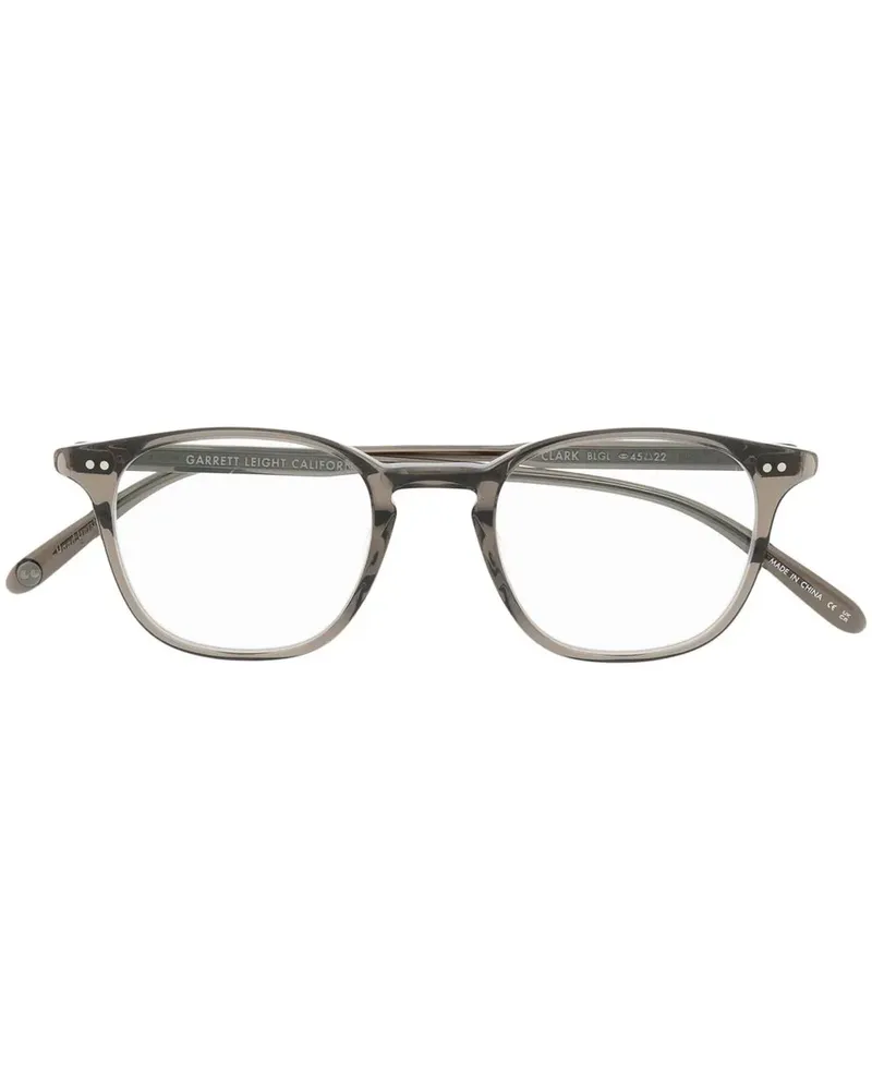 Garrett Leight Brille mit rundem Gestell - Grau Grau