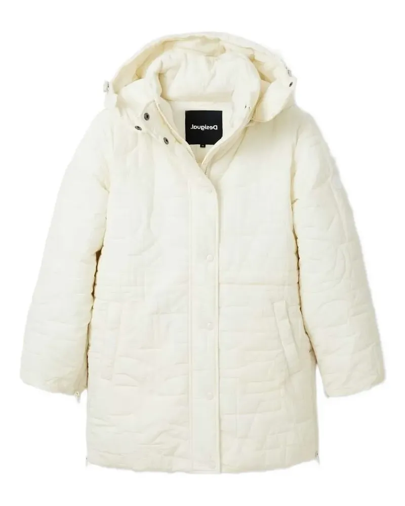 Desigual Gefütterte Kapuzenjacke - Weiß Weiß